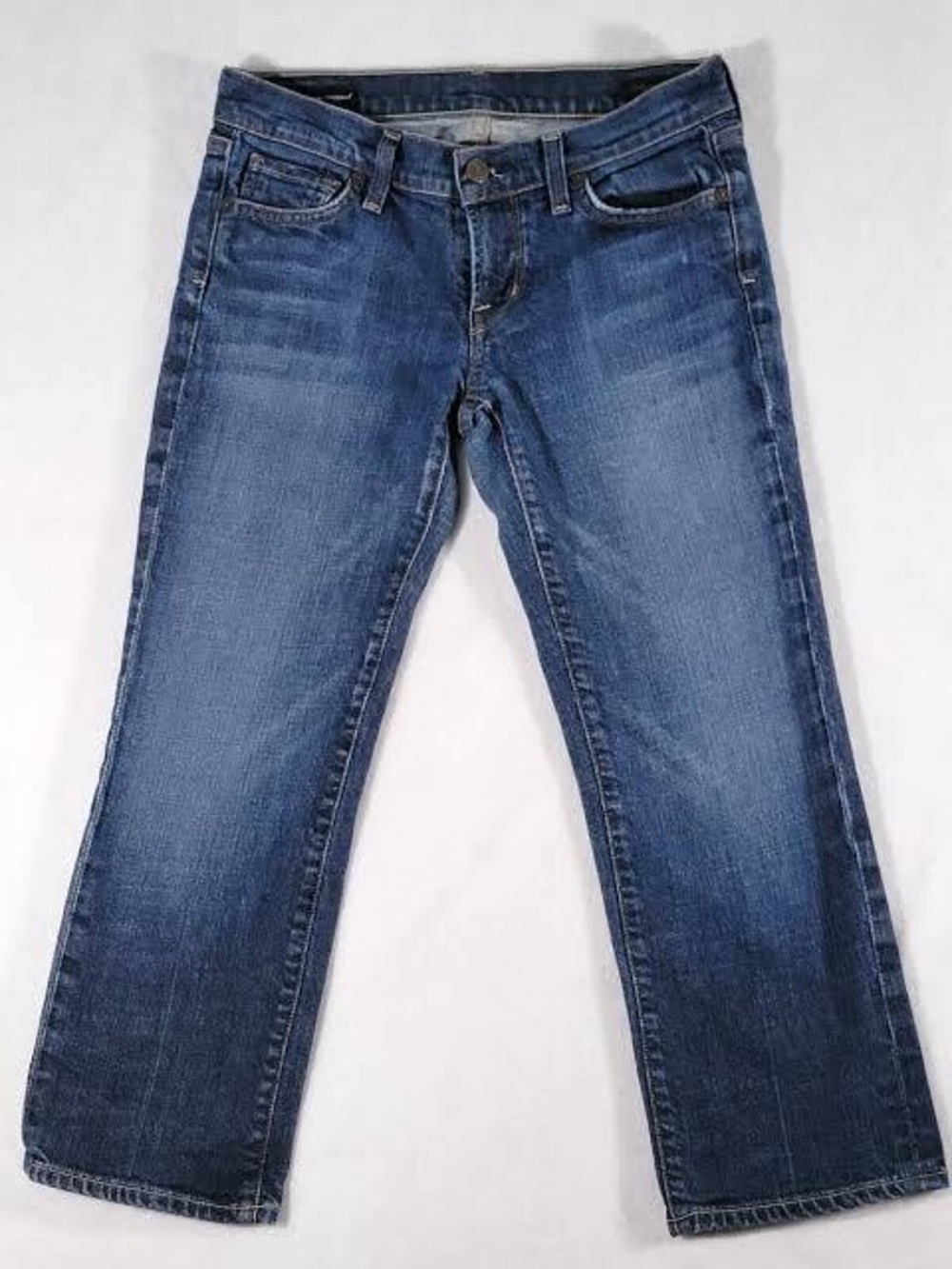 Citizens Of Humanity #63 Kelly Stretch Cropped Low waist Blue Ankle Jeans NWOTS - Picture 2 of 7